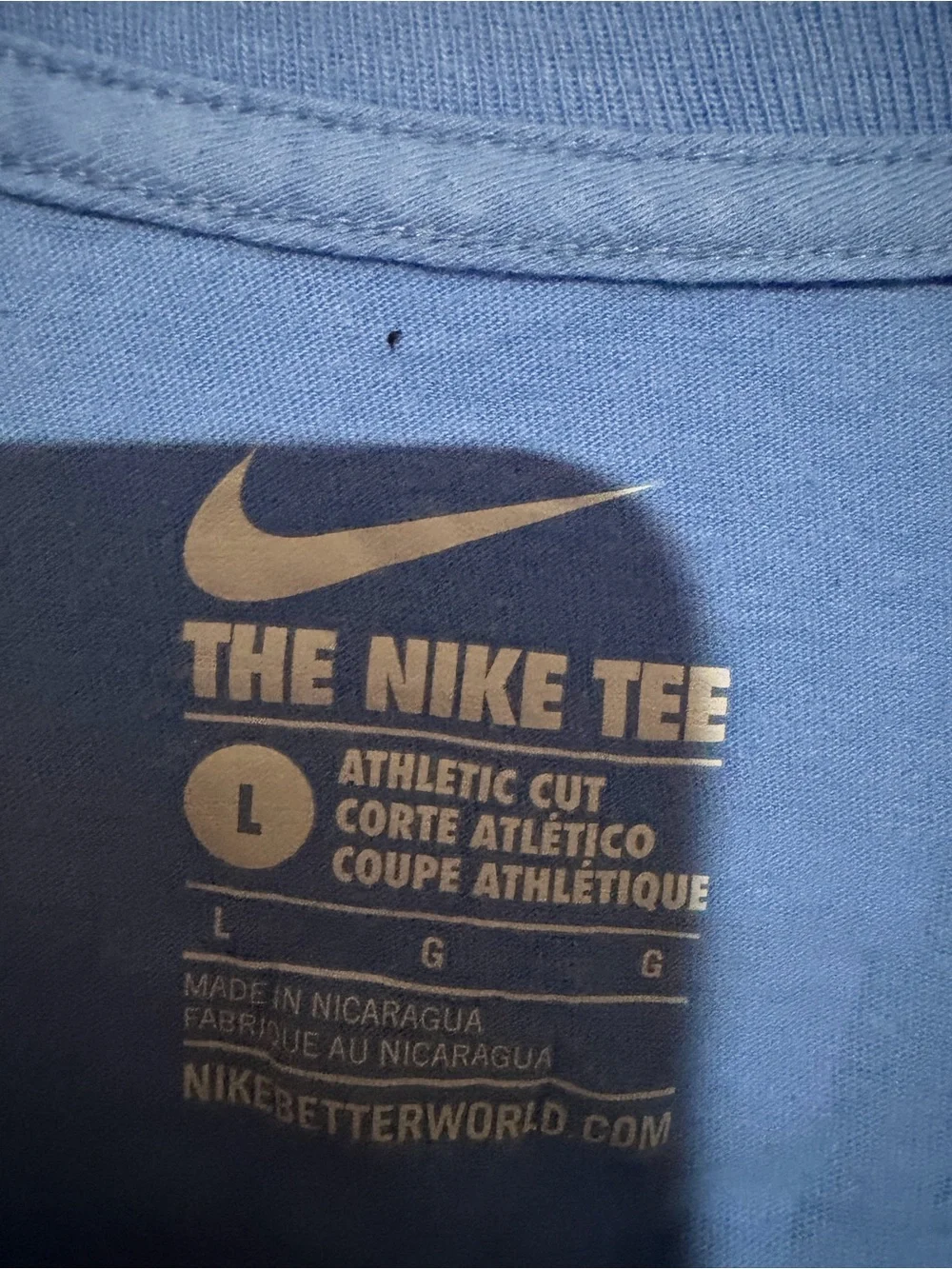 Jordan Men's 23 Graphic Tee in Light Blue with White Numbers